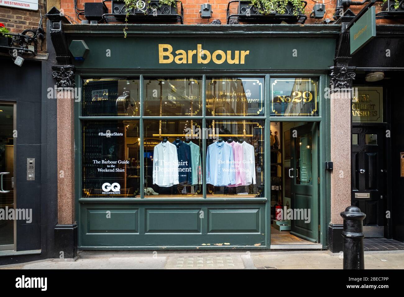 barbour clothes shop