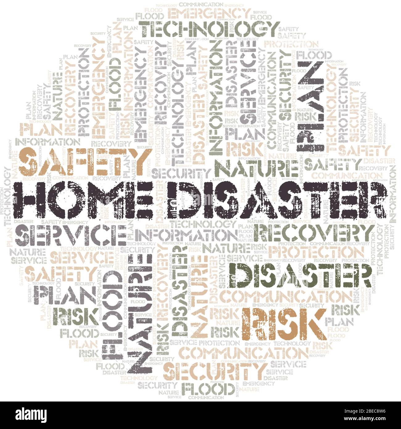 Home Disaster typography word cloud. Wordcloud collage made with the ...