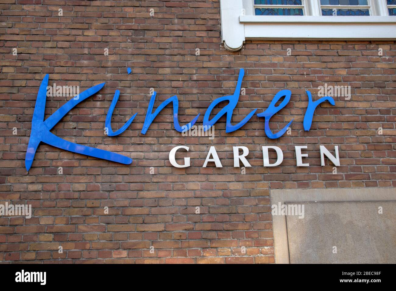 Billboard Kinder Garden At Amsterdam The Netherlands 2020 Stock Photo -  Alamy