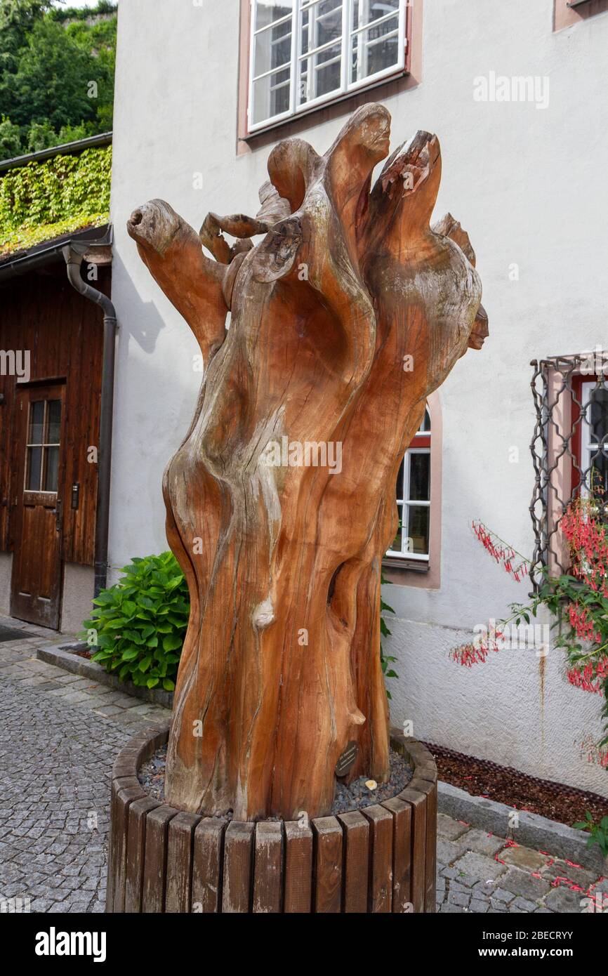 'Die Gemeinschaft” by Lackner Ferdinand in Salzburg, Austria. Stock Photo