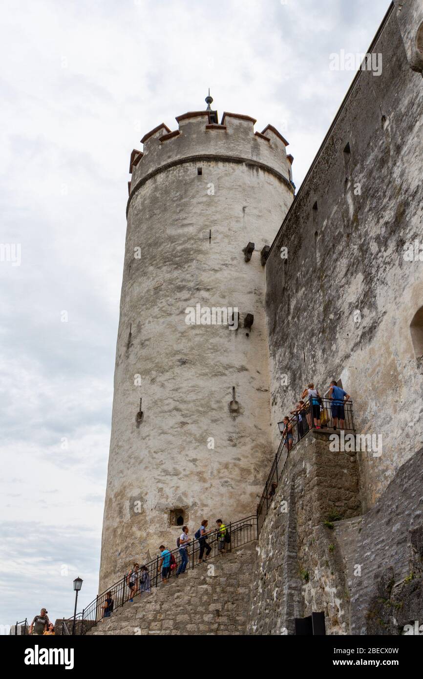 The Bell Tower, Fortress Hohensalzburg (Festung Hohensalzburg) in Salzburg, Austria. Stock Photo