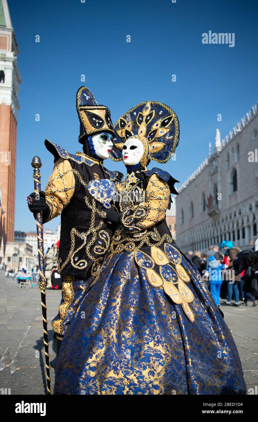Venice Carnival, masquerade people, 2019 Stock Photo - Alamy