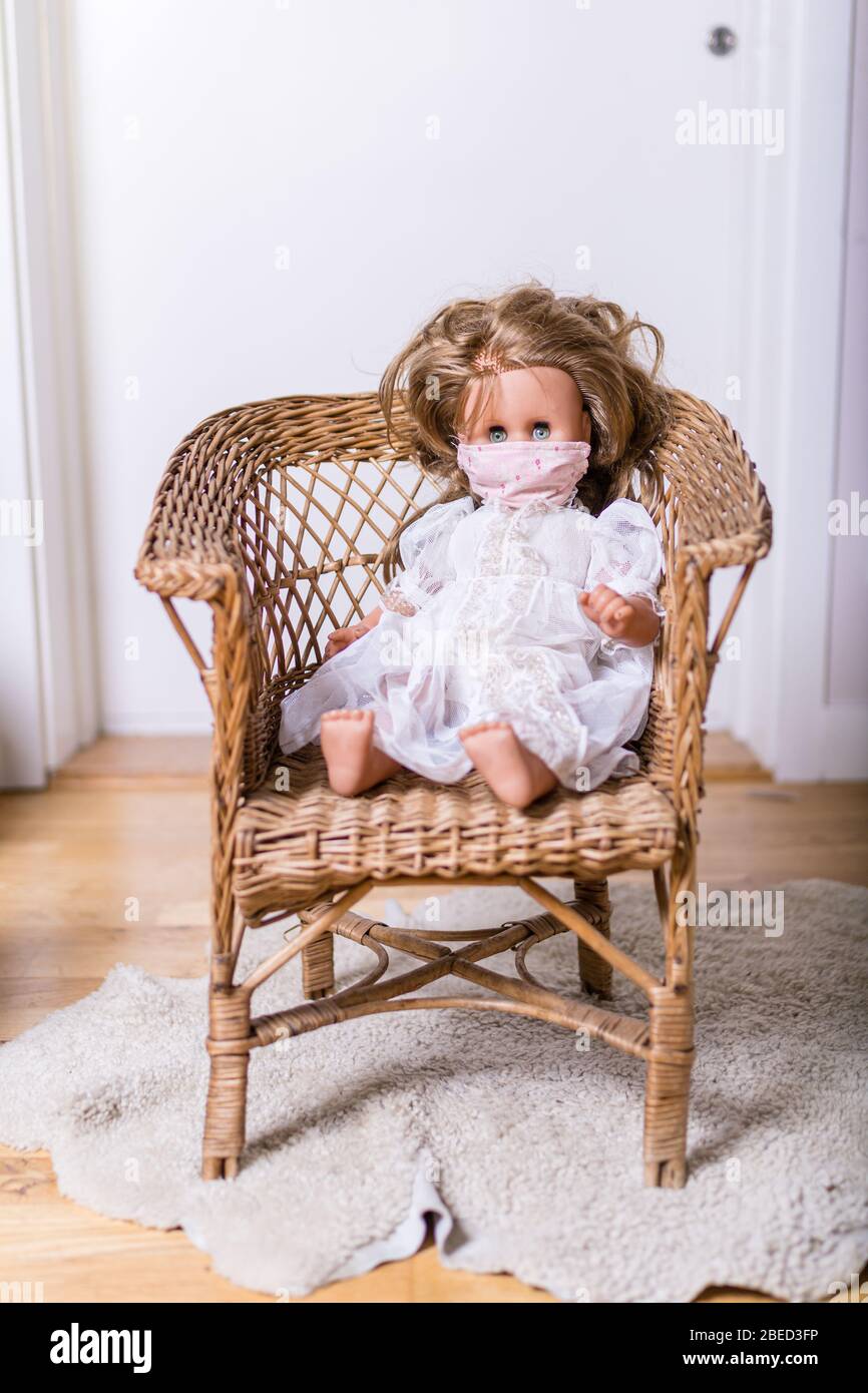 Girl sitting chair doll hi-res stock photography and images - Alamy