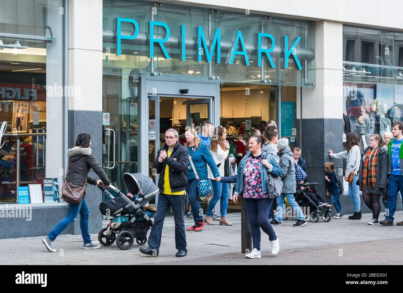 Primark shop front entrance in Brighton, East Sussex, England, UK. Retail store. Stock Photo