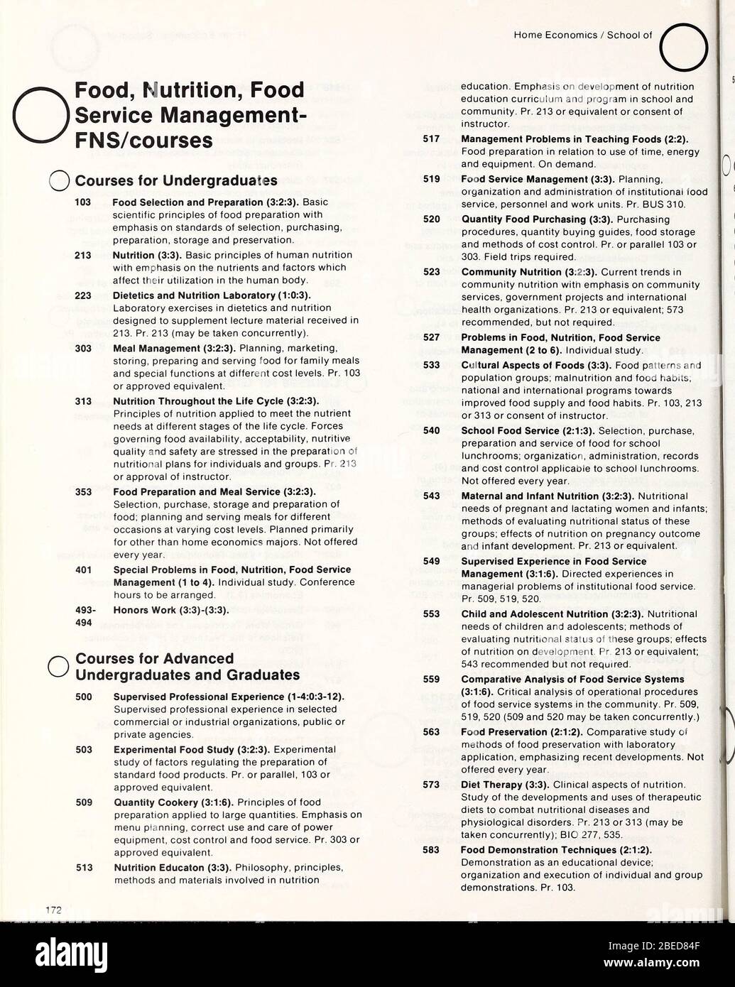 'Bulletin of the University of North Carolina at Greensboro [1983-1984]; 1983; 1984; ' Stock Photo