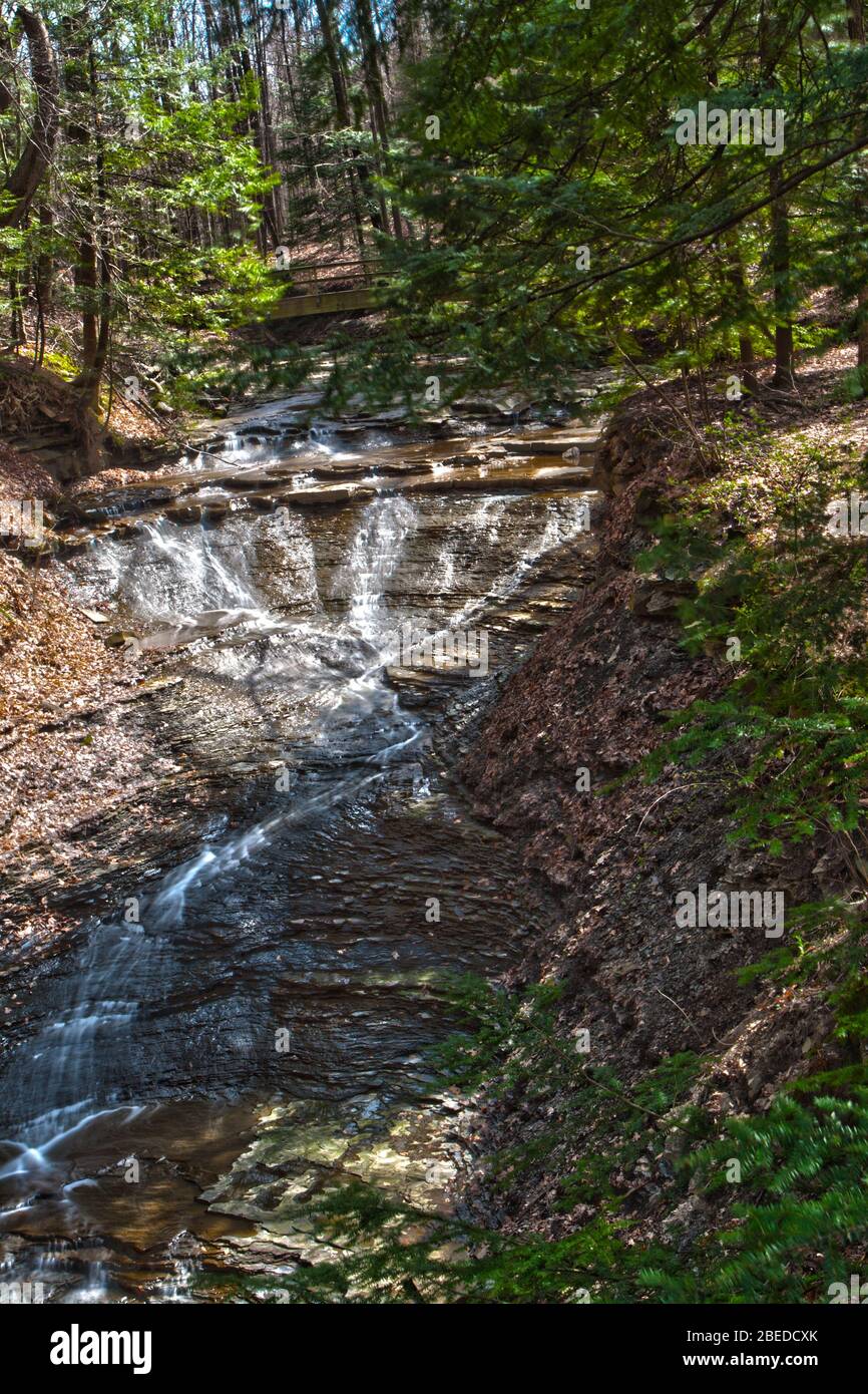 Bridal Veil Falls Cuyahoga Valley National Park Ohio Stock Photo Alamy