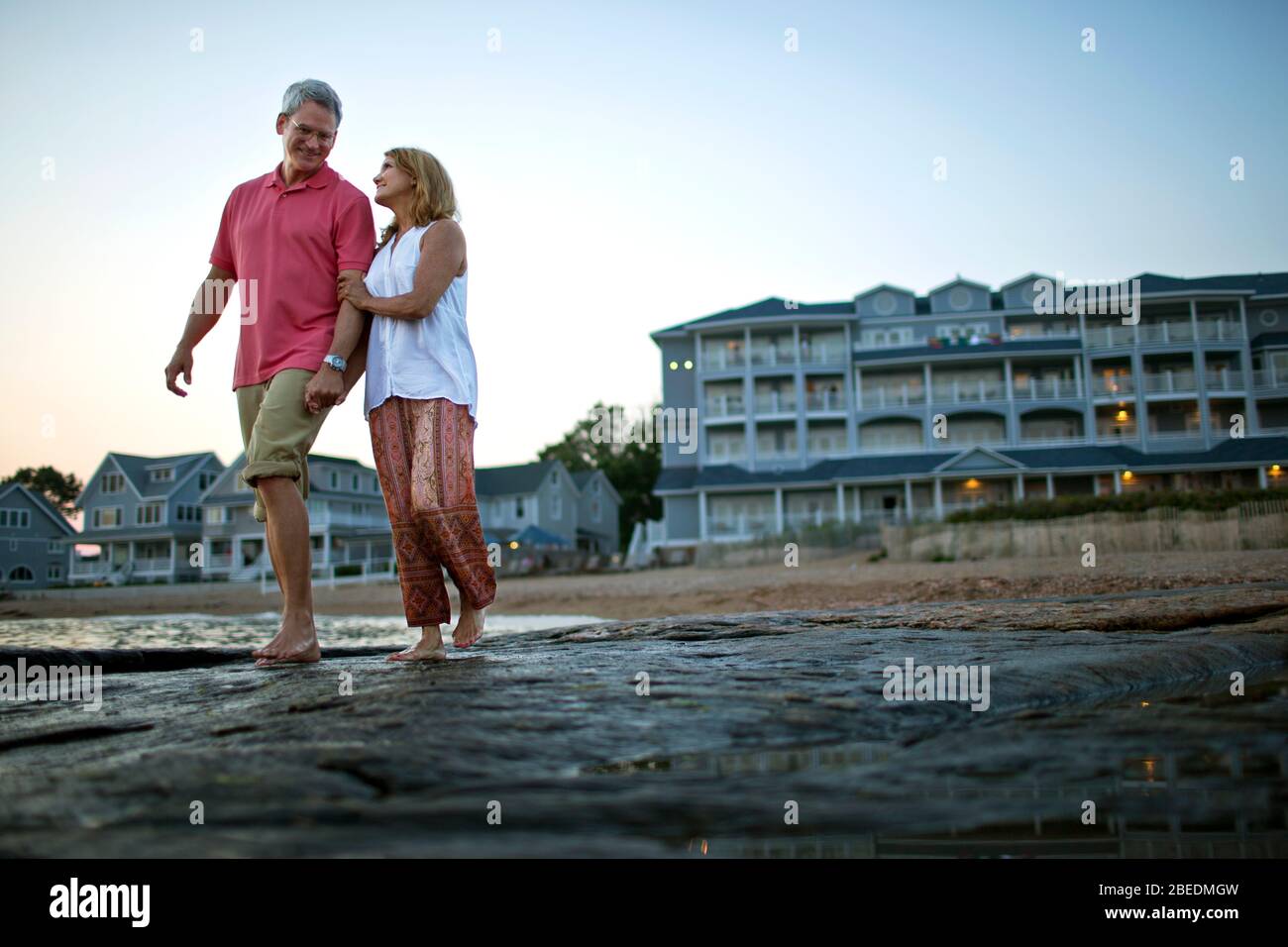 Mature woman barefoot outdoors hi-res stock photography and images - Alamy