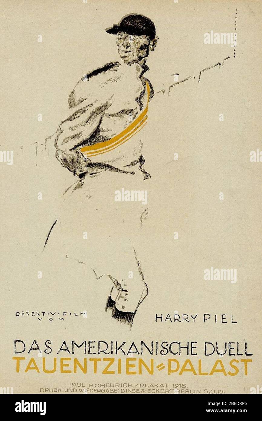 Harry Piel - Das amerikanische Duell, 1918. Stock Photo