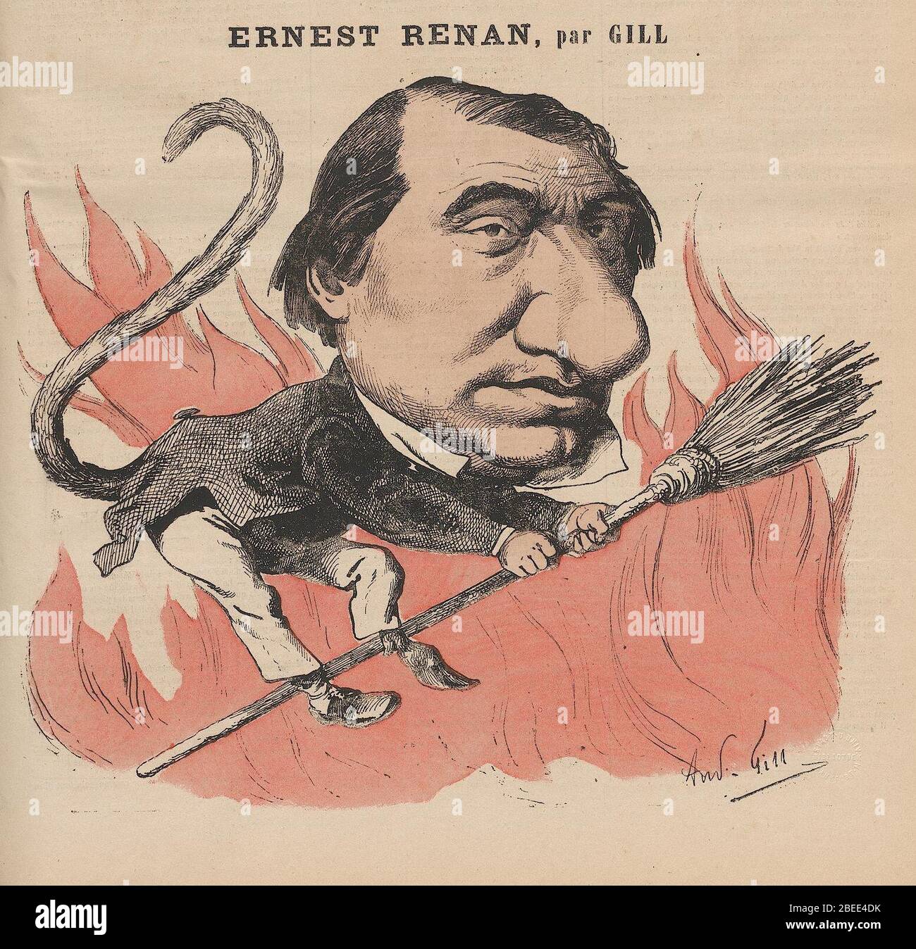 English Caricature Of Ernest Renan By Andre Gill La Lune No 62 11 May 1867 1867 La Lune Http Digi Ub Uni Heidelberg De Diglit Lune1867 0077 Sid 521f3366df8416fbb784bf5529b Andre Gill 1840 15 Alternative Names Louis Alexandre