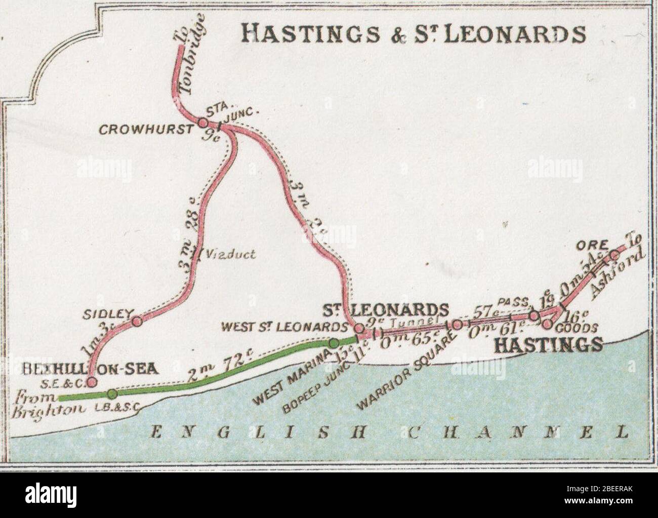 St Leonards On Sea Map Hastings & St Leonards High Resolution Stock Photography And Images - Alamy