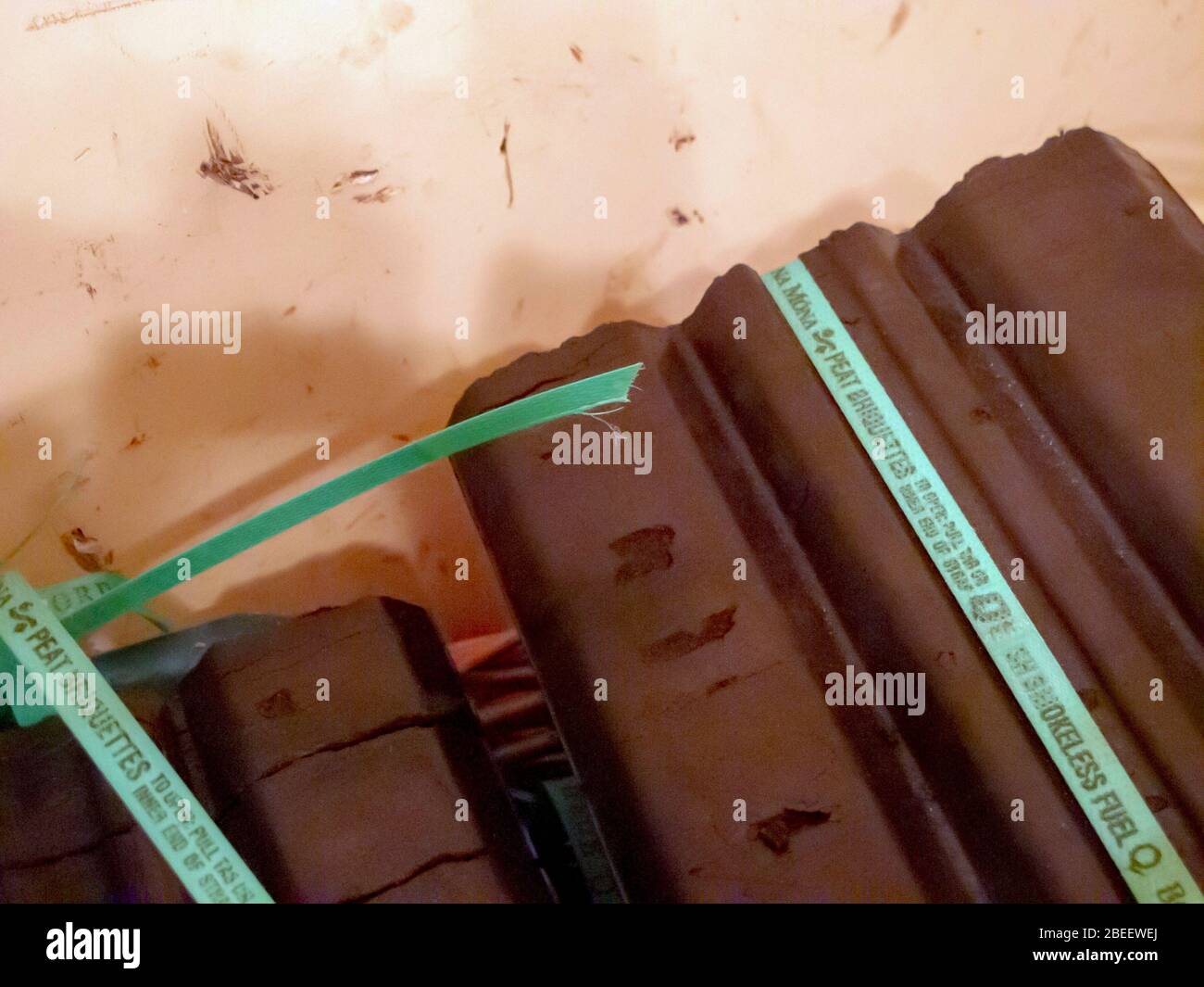 Peat Briquettes in Ireland Stock Photo Alamy