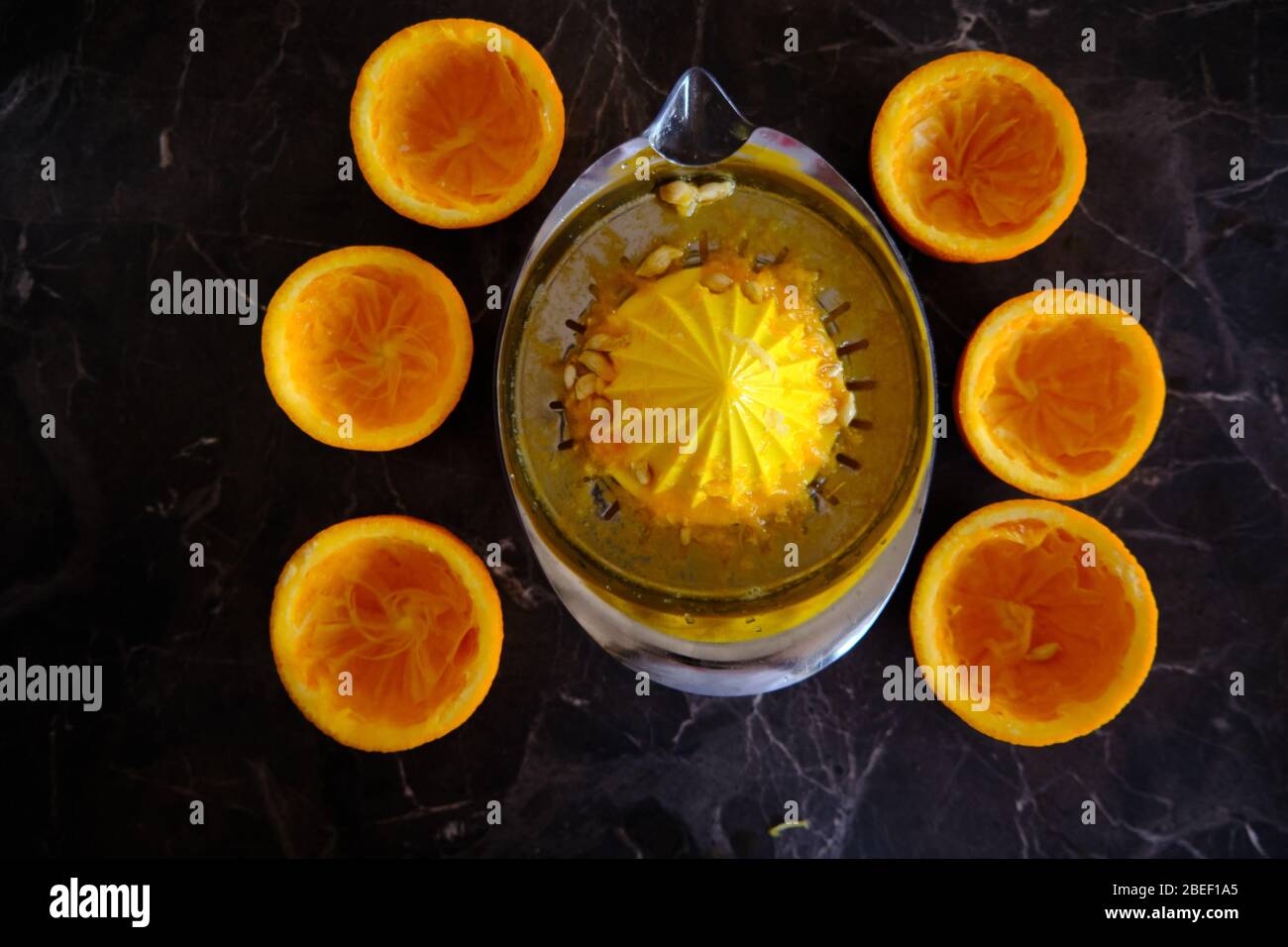 Orange Juice, Vitamin C Boost, Freshly hand juiced fruit juice. Half