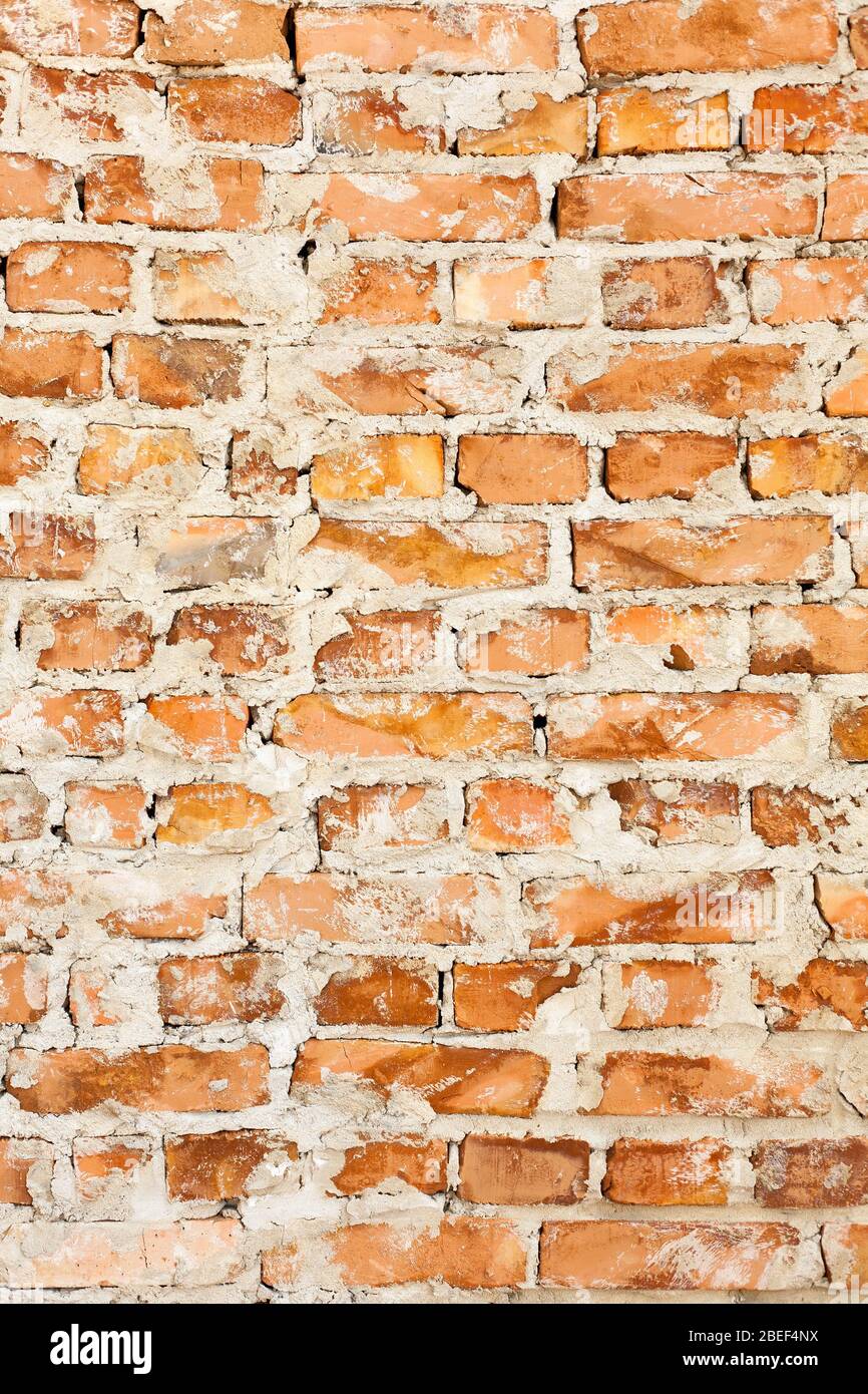 Old red brick wall backgrounds. blocks texture Stock Photo - Alamy
