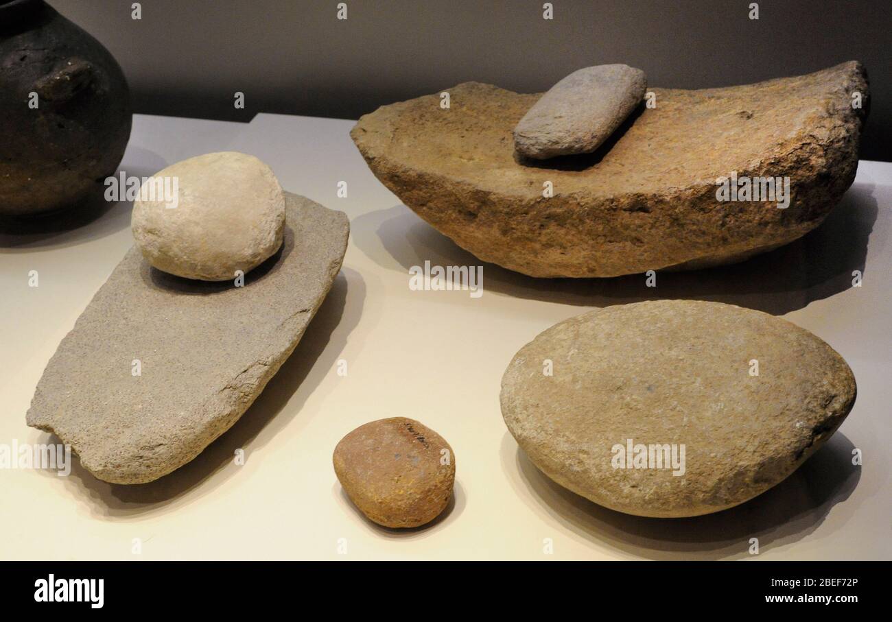 Active and passive grindstones Stock Photo Alamy