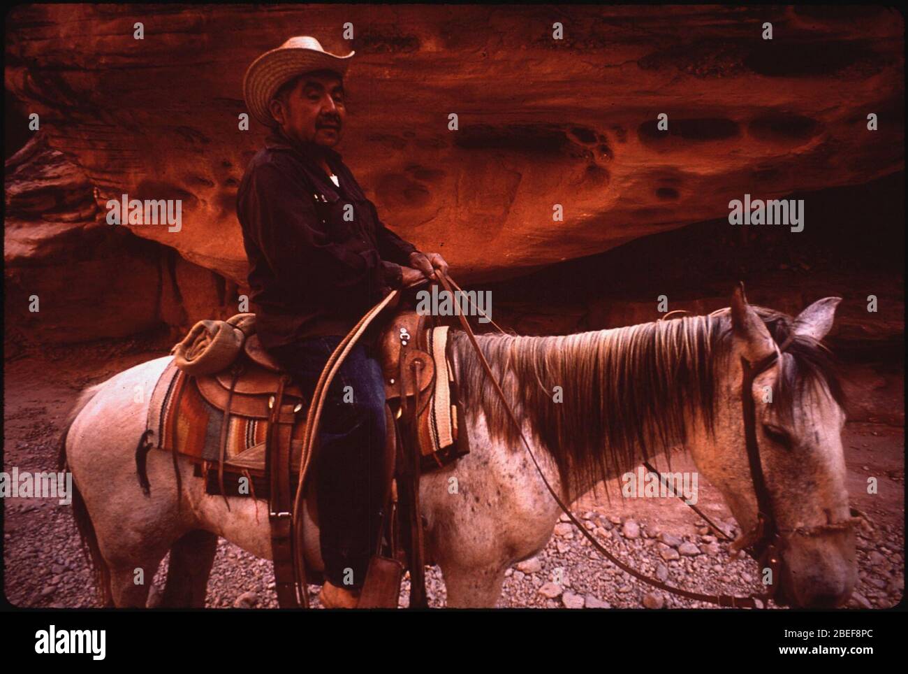 Havasupai Indian 06-1972 Stock Photo