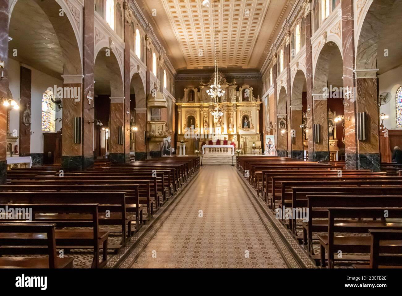 Interior of Parroquia San Antonio de Padua, San Antonio de Areco, Buenos  Aires, Argentina Stock Photo - Alamy