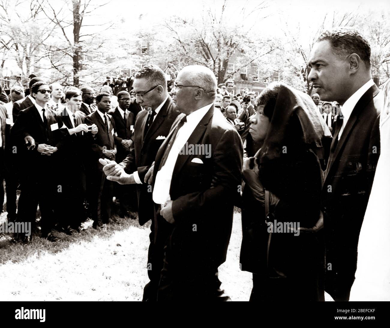The funeral of slain civil rights minister Martin Luther King, Jr