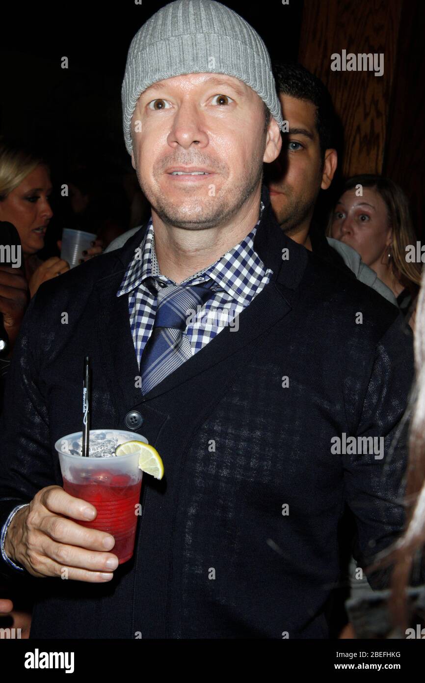 Donnie Wahlberg pictured at a meet and greet at McFadden's 10th anniversary in Philadelphia, Pa on October 1, 2011  Credit: Scott Weiner/MediaPunch Stock Photo