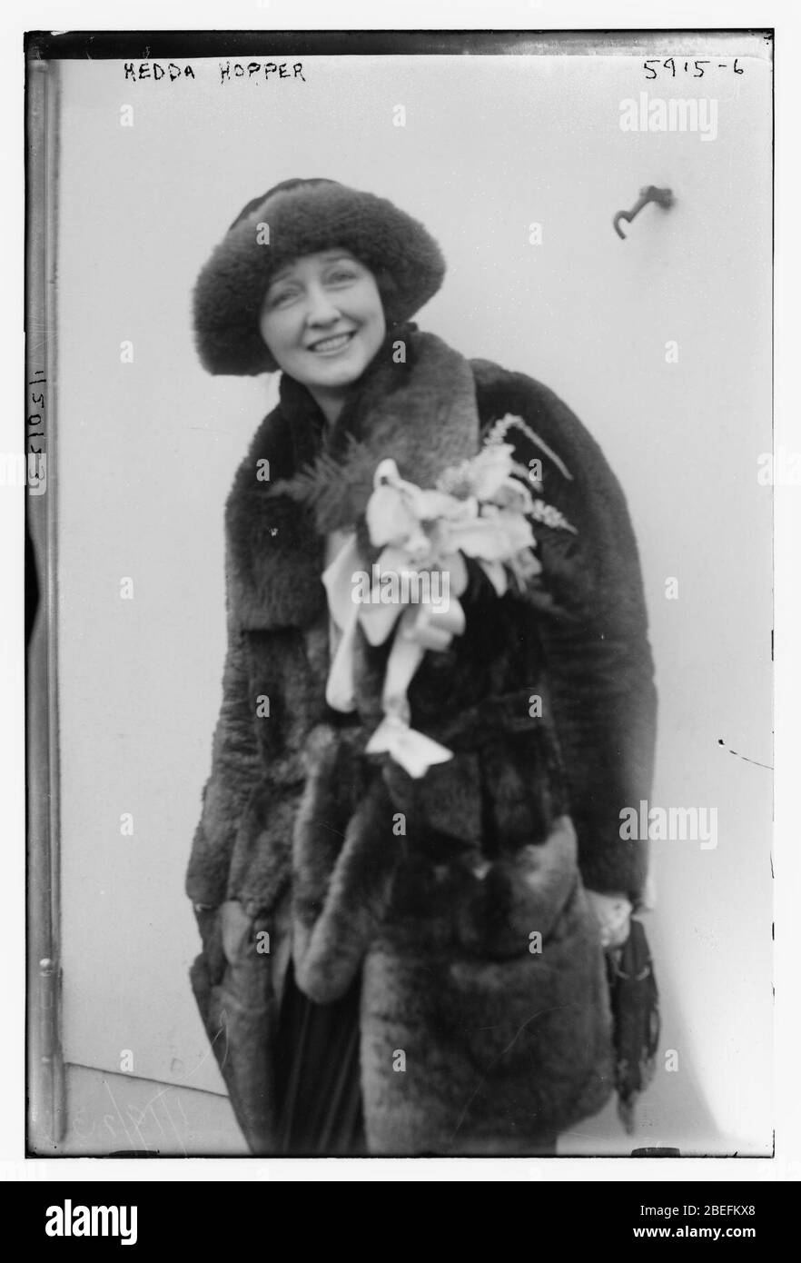 Hedda Hopper Stock Photo