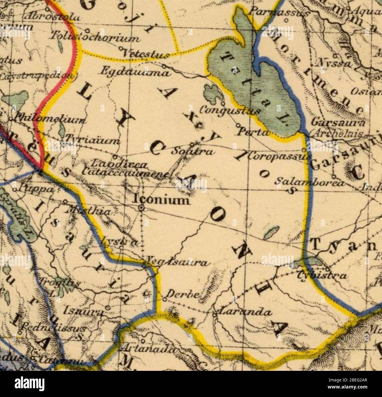 Heinrich Kiepert. Asia citerior.Lycaonia Stock Photo Alamy