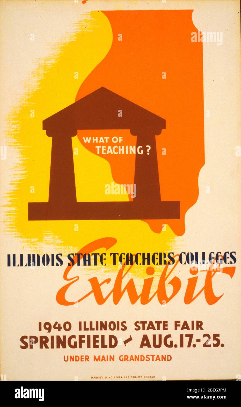 Poster promoting art exhibit created by the WPA, 19381943. Library of