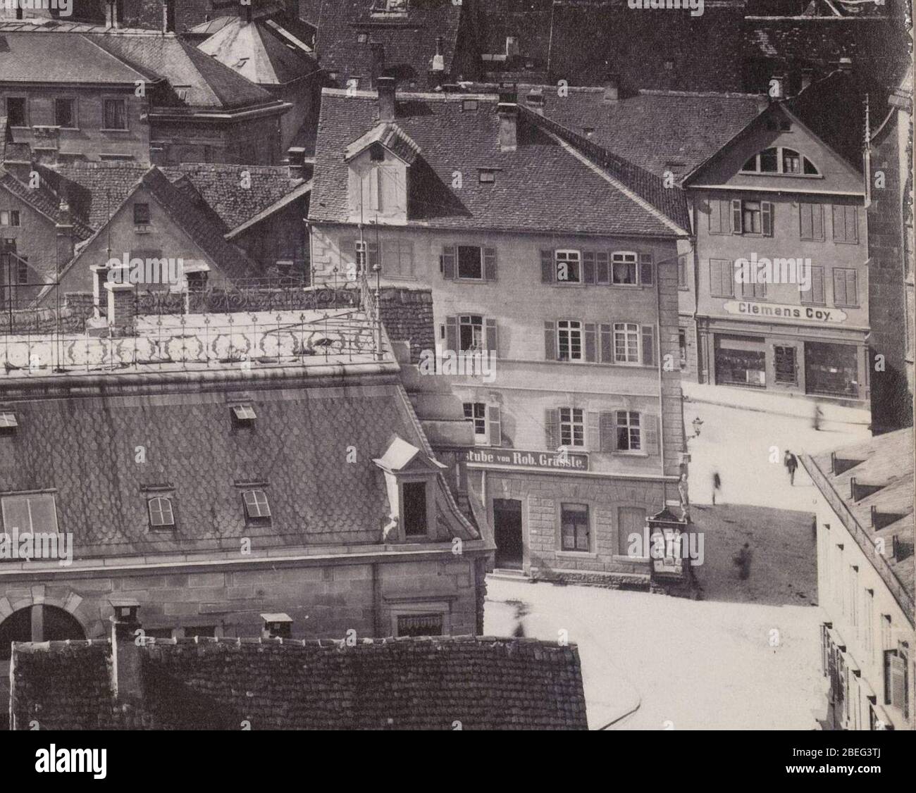Heinrich Schuler Blick ueber Heilbronn ca 1895 Detail Stock Photo Alamy