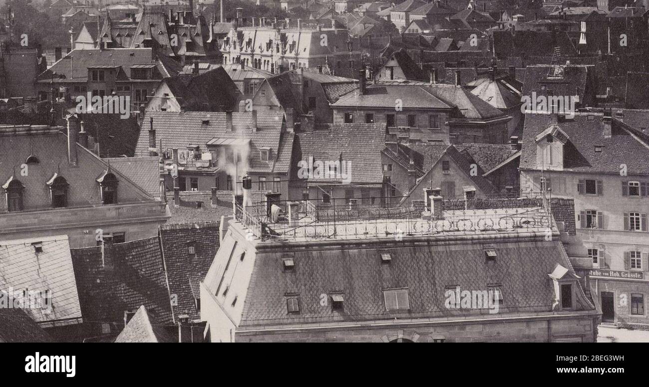 Heinrich Schuler Blick ueber Heilbronn ca 1895 Detail 3 Stock Photo Alamy