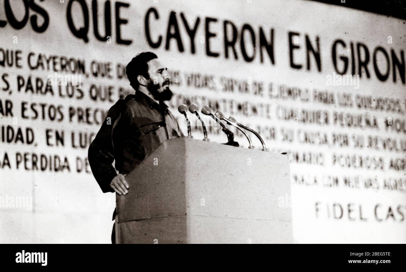 Cuban leader FIDEL CASTRO Stock Photo