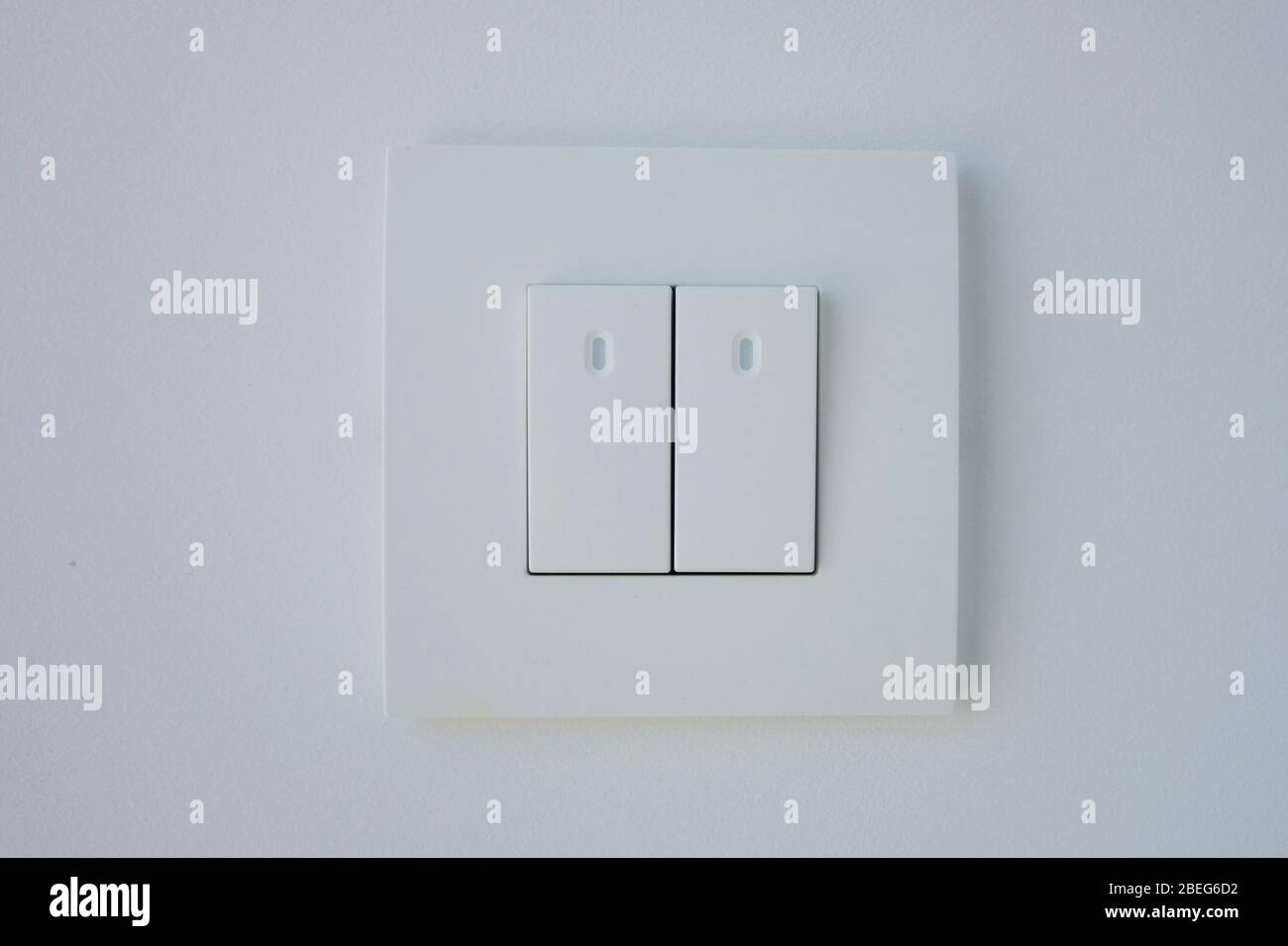 On-off switch in white with LED backlight Stock Photo - Alamy