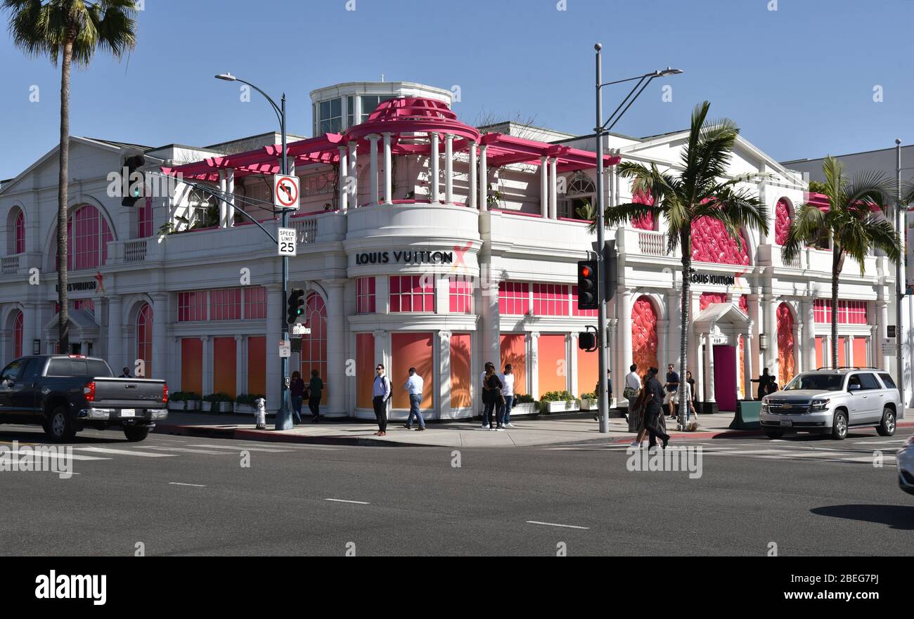 Louis Vuitton's Flagship Store At The Corner Of Rodeo Drive And