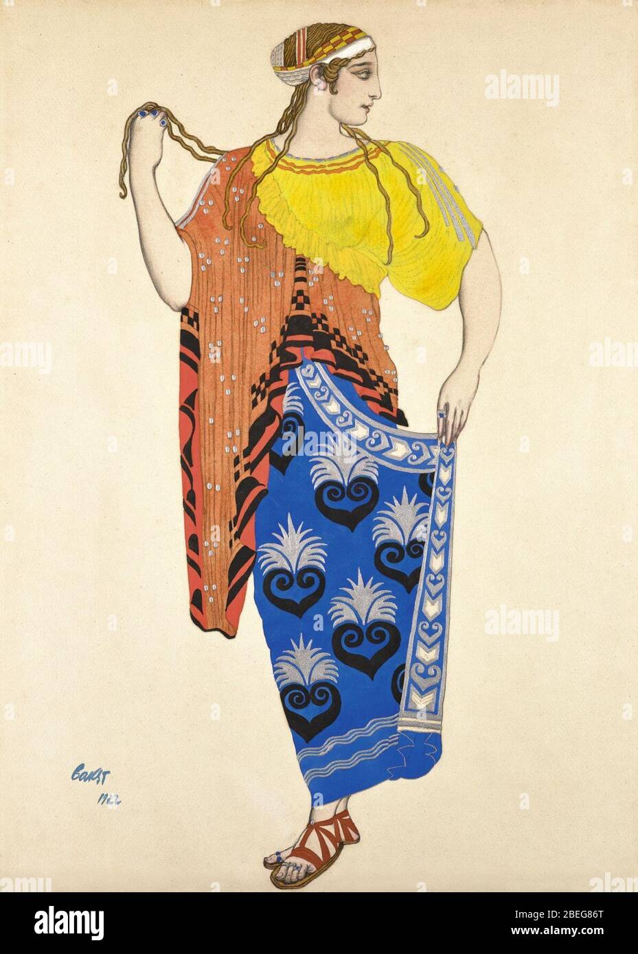 Helene De Sparte Ballet By L Bakst 03b Stock Photo Alamy