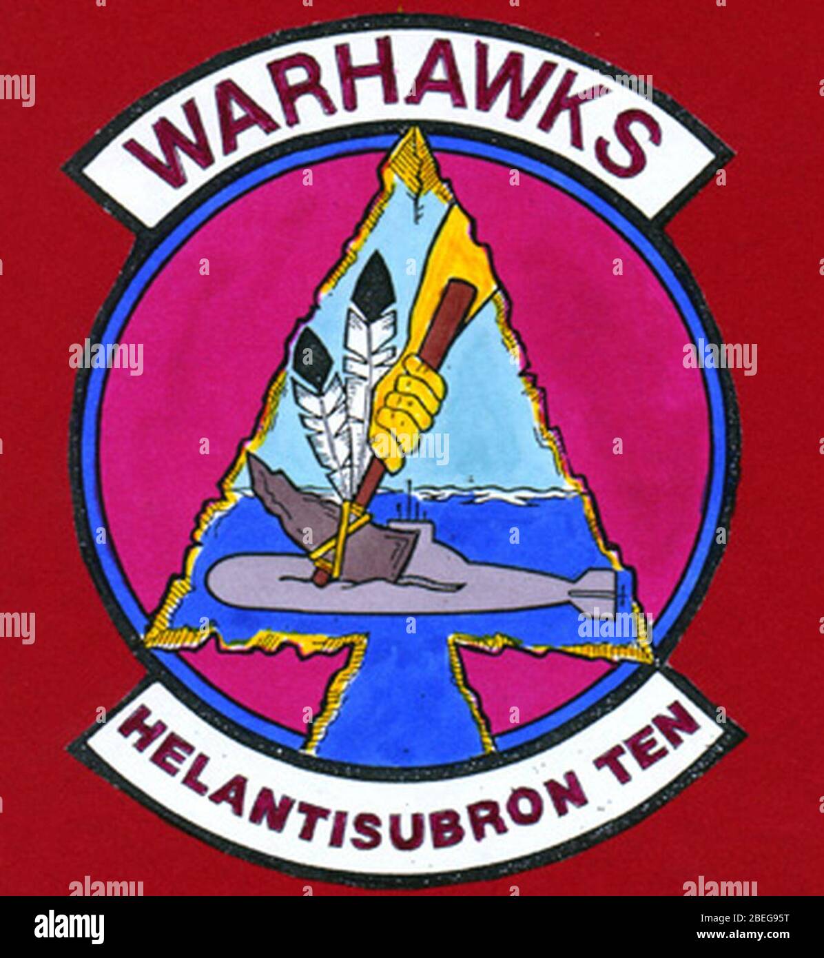 Helicopter Anti-Submarine Squadron 10 (United States Navy - insignia). Stock Photo
