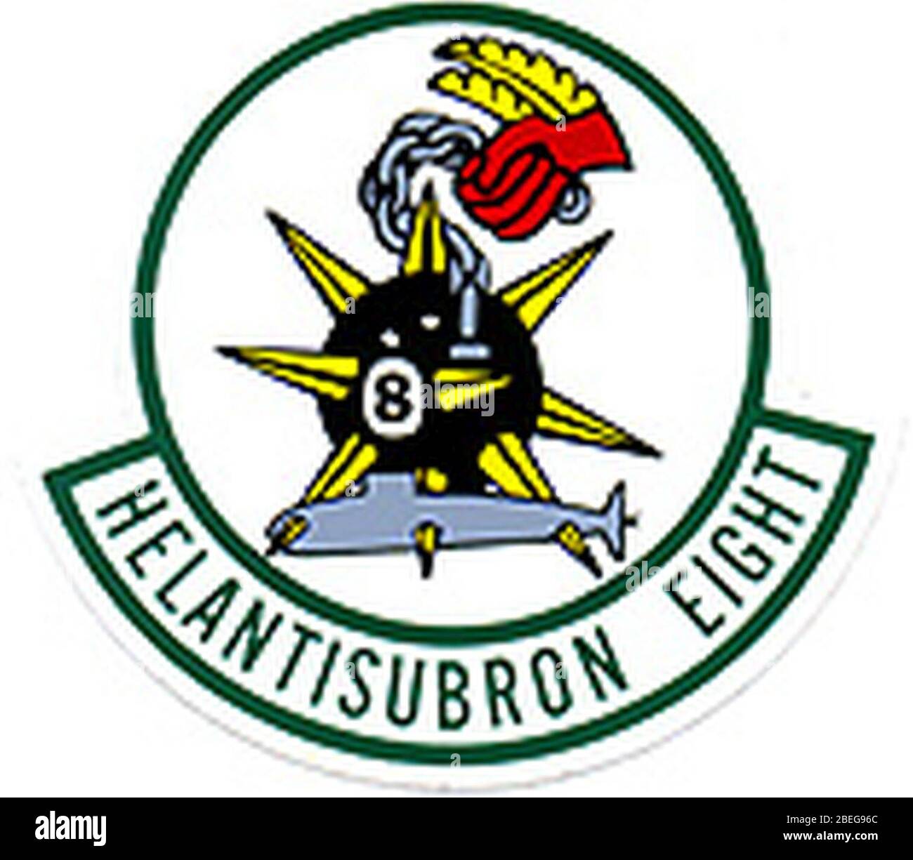 Helicopter Anti-Submarine Squadron 8 (United States Navy - insignia). Stock Photo