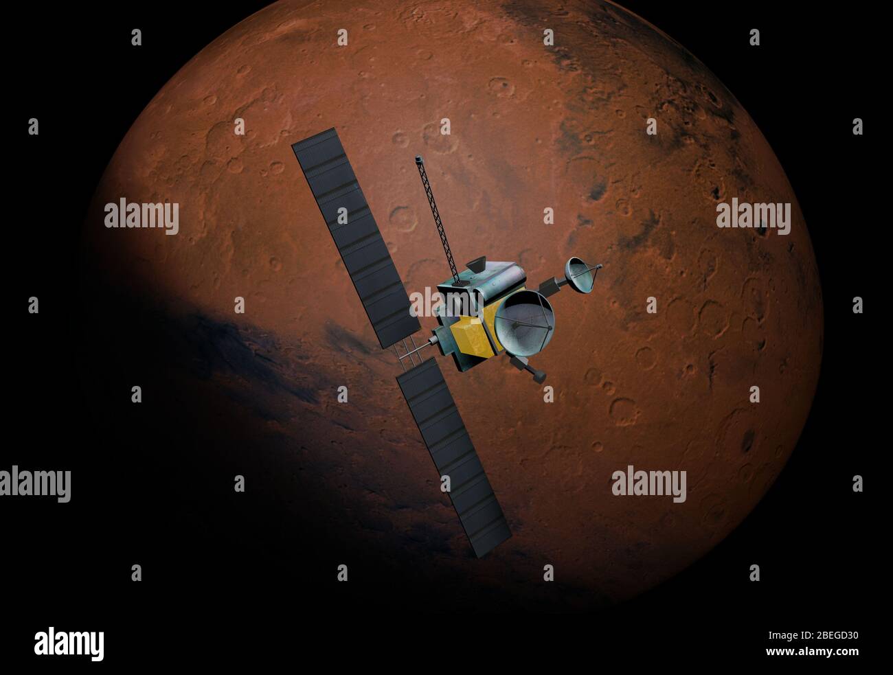 Mars Probe, Illustration Stock Photo
