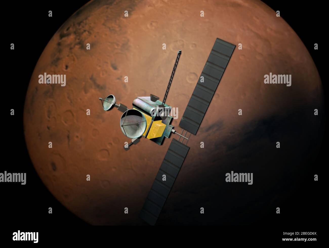 Mars Probe, Illustration Stock Photo