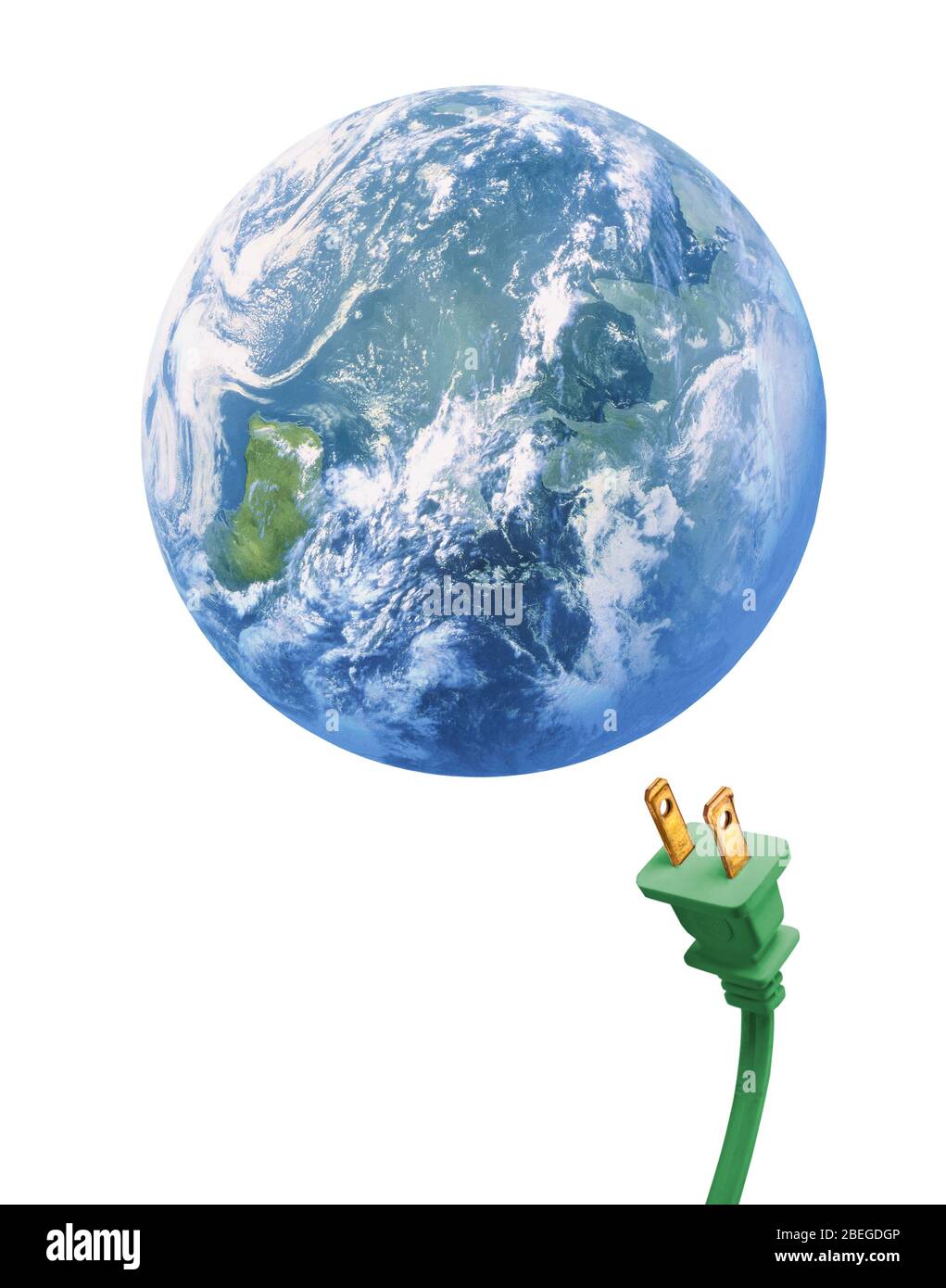 Green planet earth satellite image Cut Out Stock Images & Pictures - Alamy