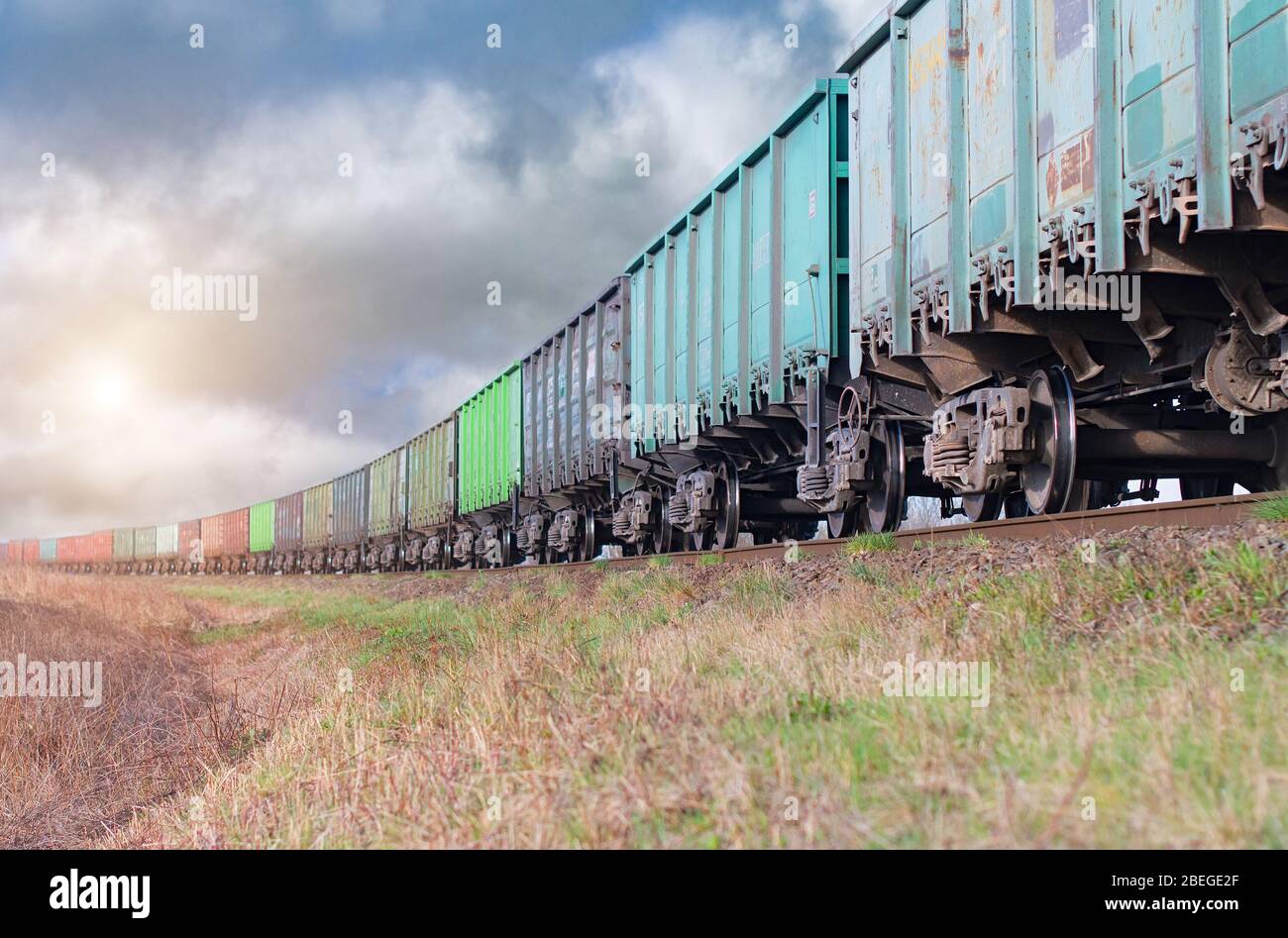 Road and rail shipping containers hi-res stock photography and images ...