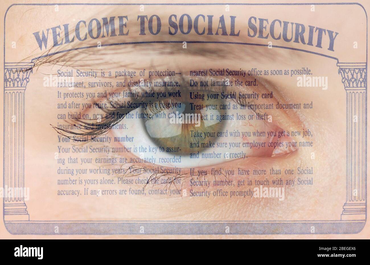 Social Security and Identity Stock Photo