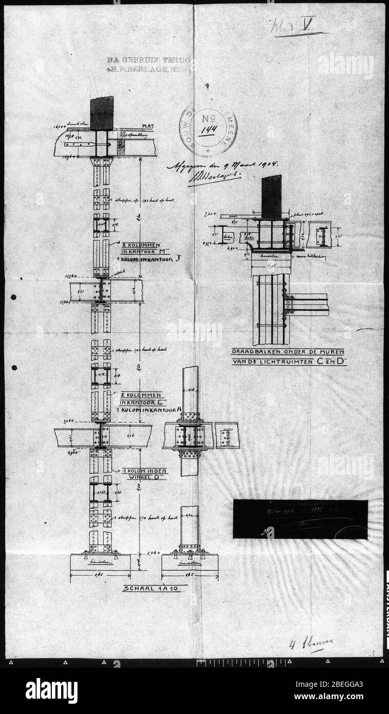Hendrik Petrus Berlage (18561934 Stock Photo Alamy