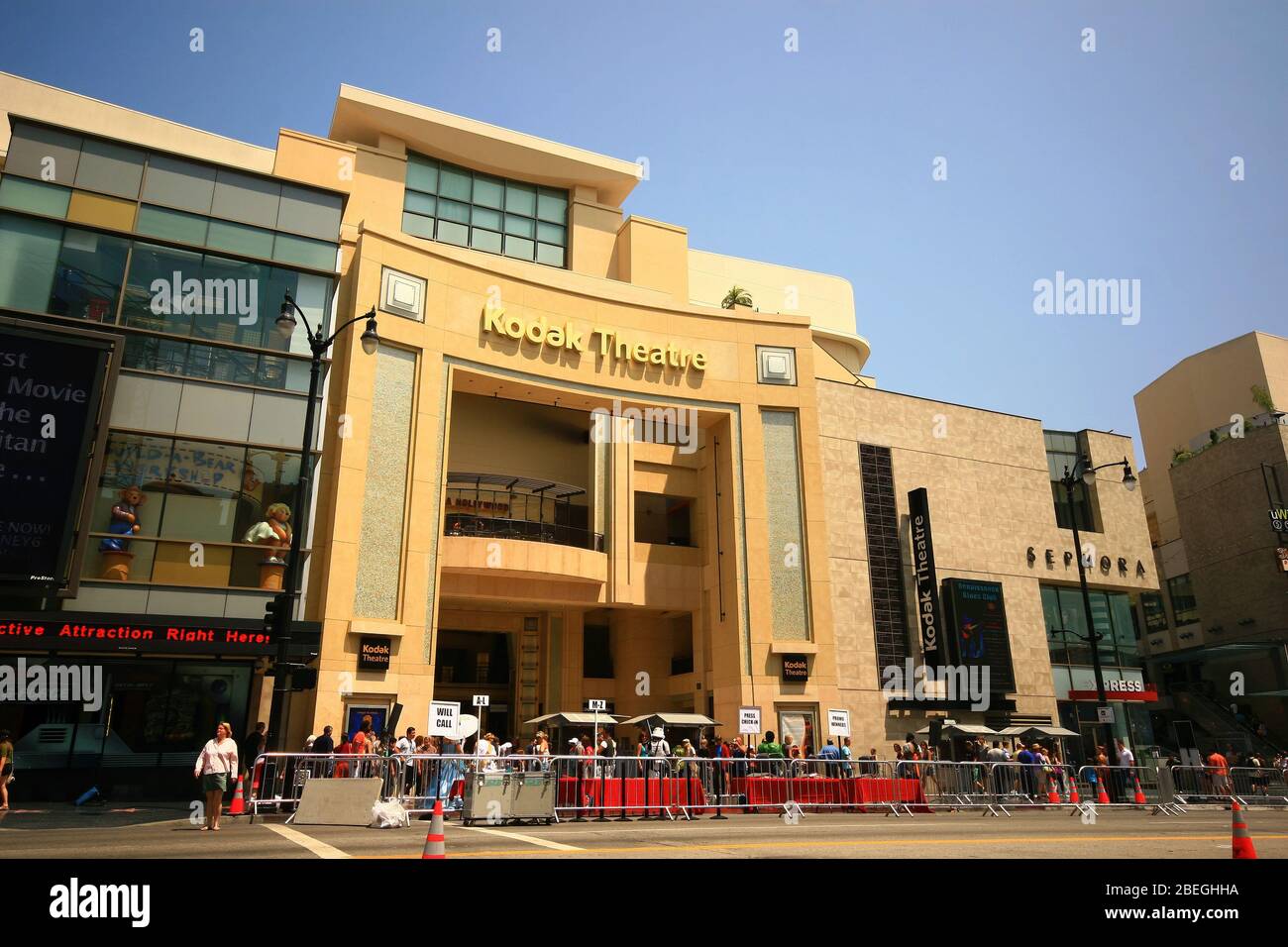 Los Angeles, AUG 11, 2009 - Exterior view of the Kodak Theatre Stock Photo