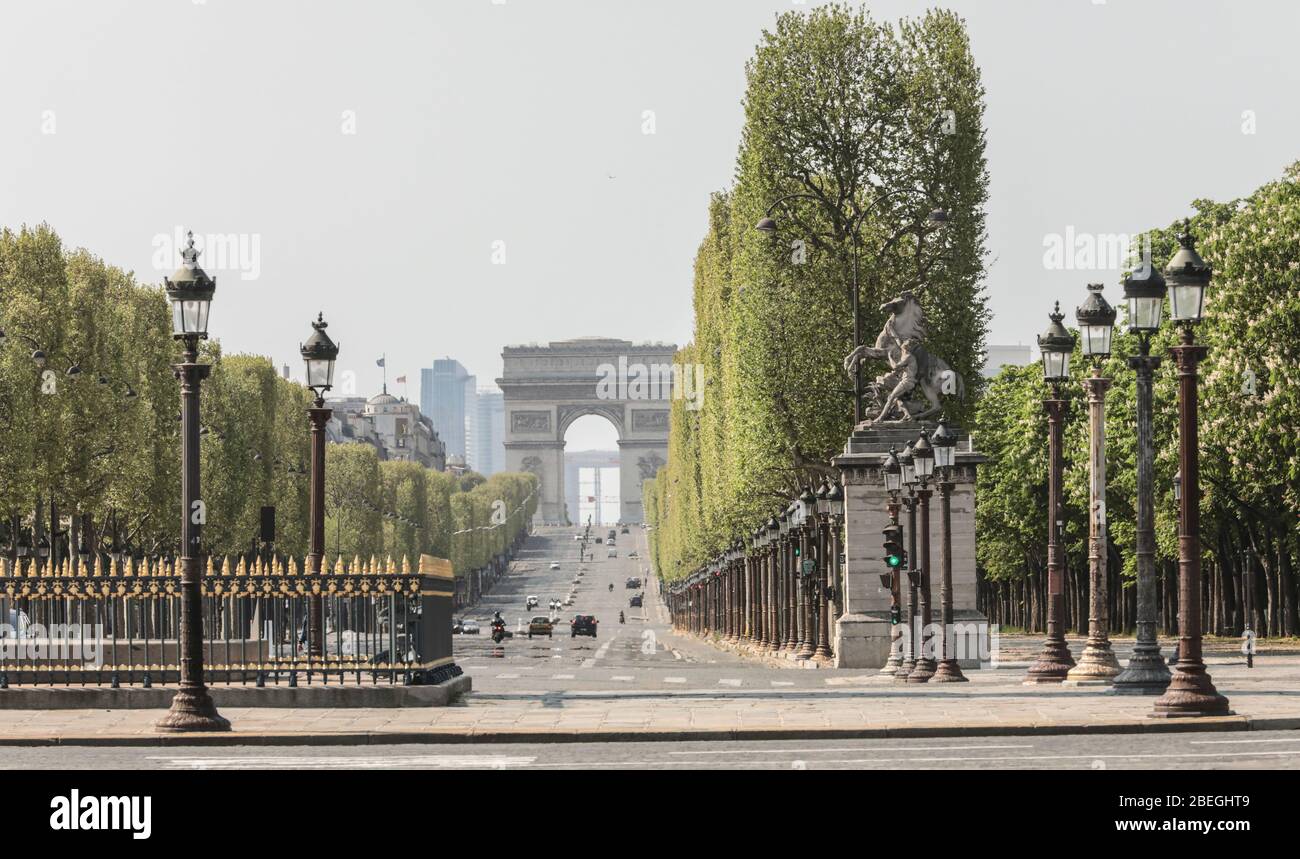 CHAMPS- ELYSEES, PARIS Stock Photo