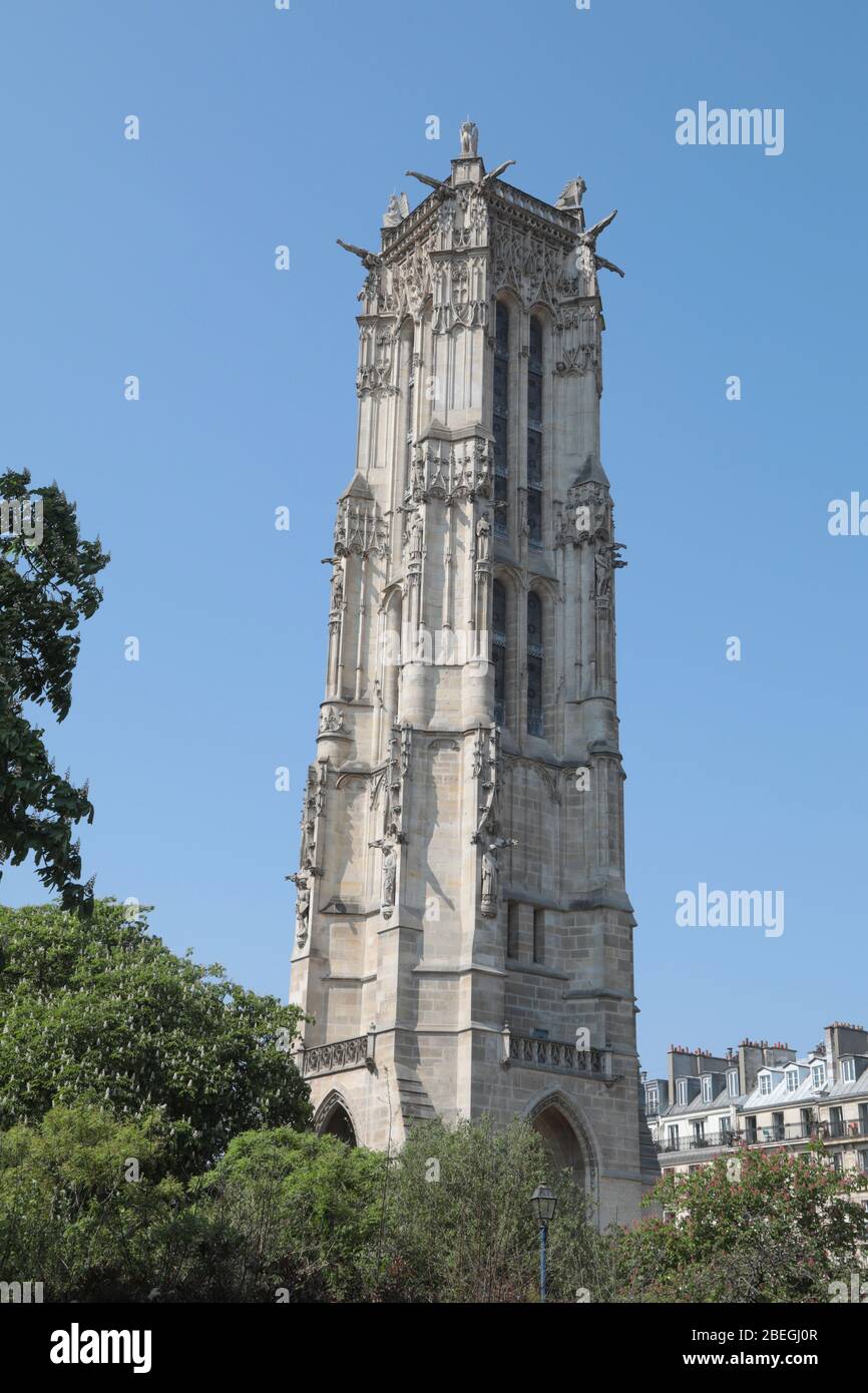 TOUR ST JACQUES, PARIS Stock Photo Alamy