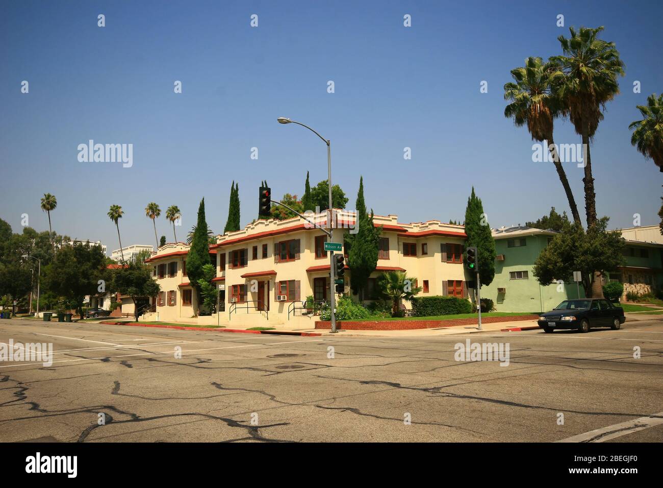 Los Angeles, AUG 12, 2009 - Exterior view of some building of the California Institute of Technology Stock Photo