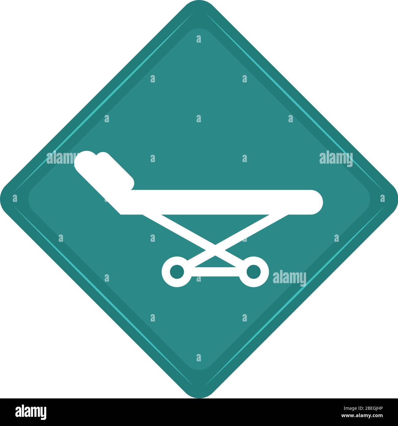 Sticker of a hospital gurney icon Stock Vector Image & Art Alamy