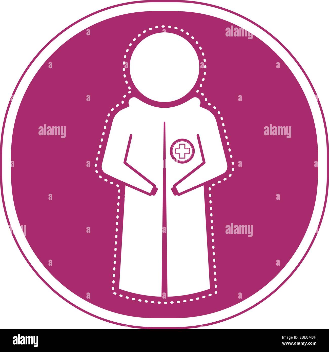 Sticker of a doctor icon Stock Vector Image & Art - Alamy