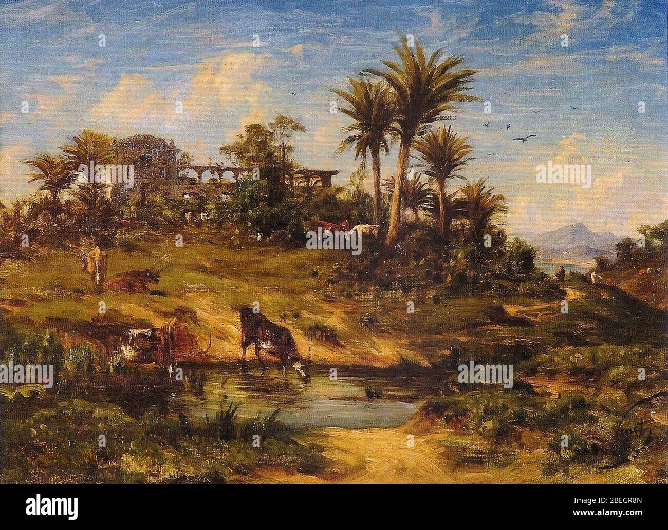 Henri Nicolas Vinet - Paisagem, 1860 Stock Photo - Alamy
