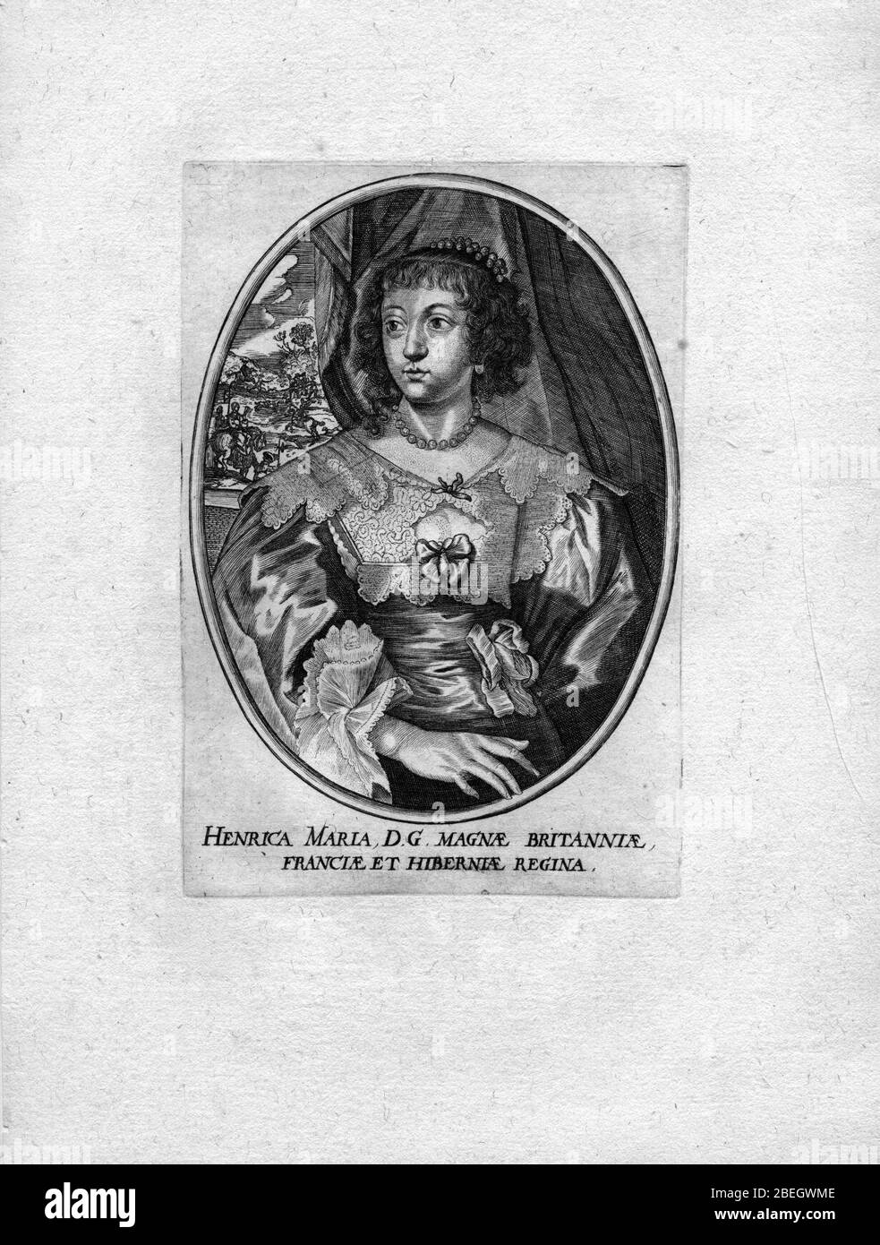 Henriette Marie de France. Stock Photo