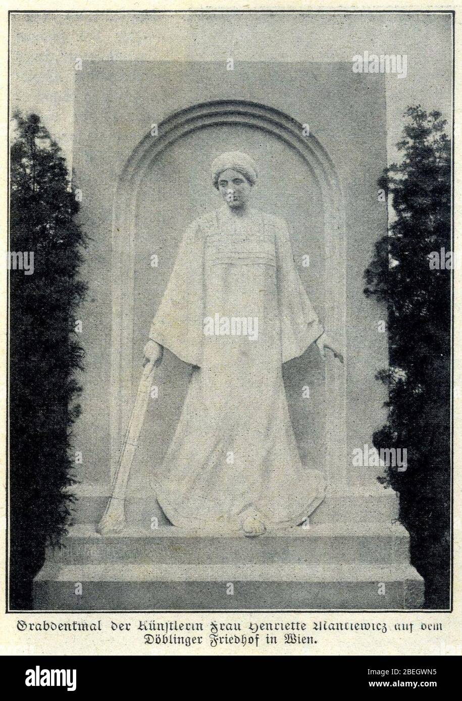 Henriette Mankiewicz - Döblinger Friedhof, 1908. Stock Photo