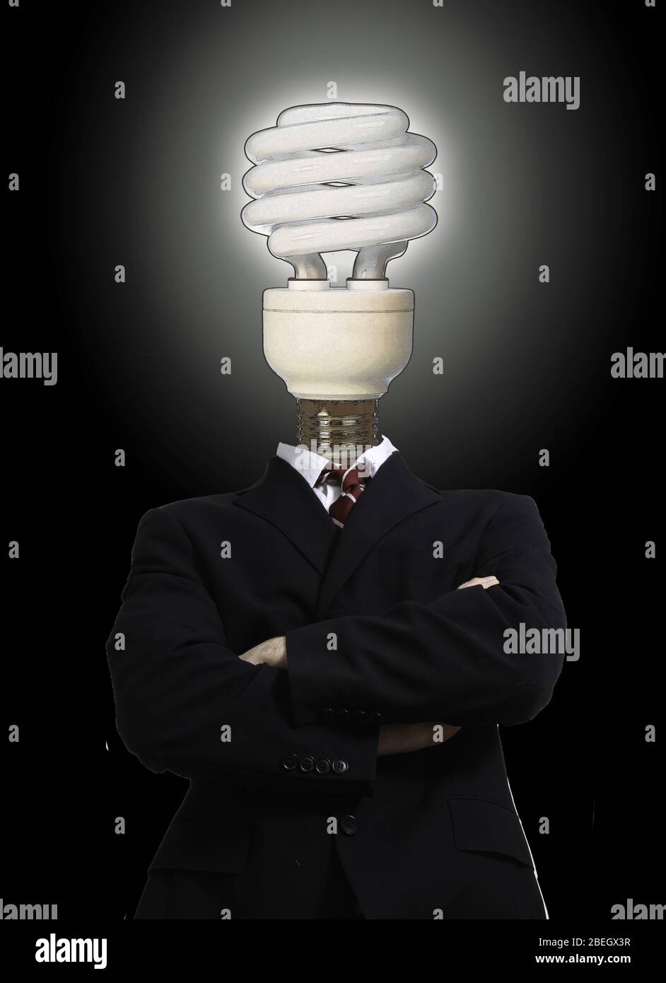 Intelligent Man, Conceptual Image Stock Photo