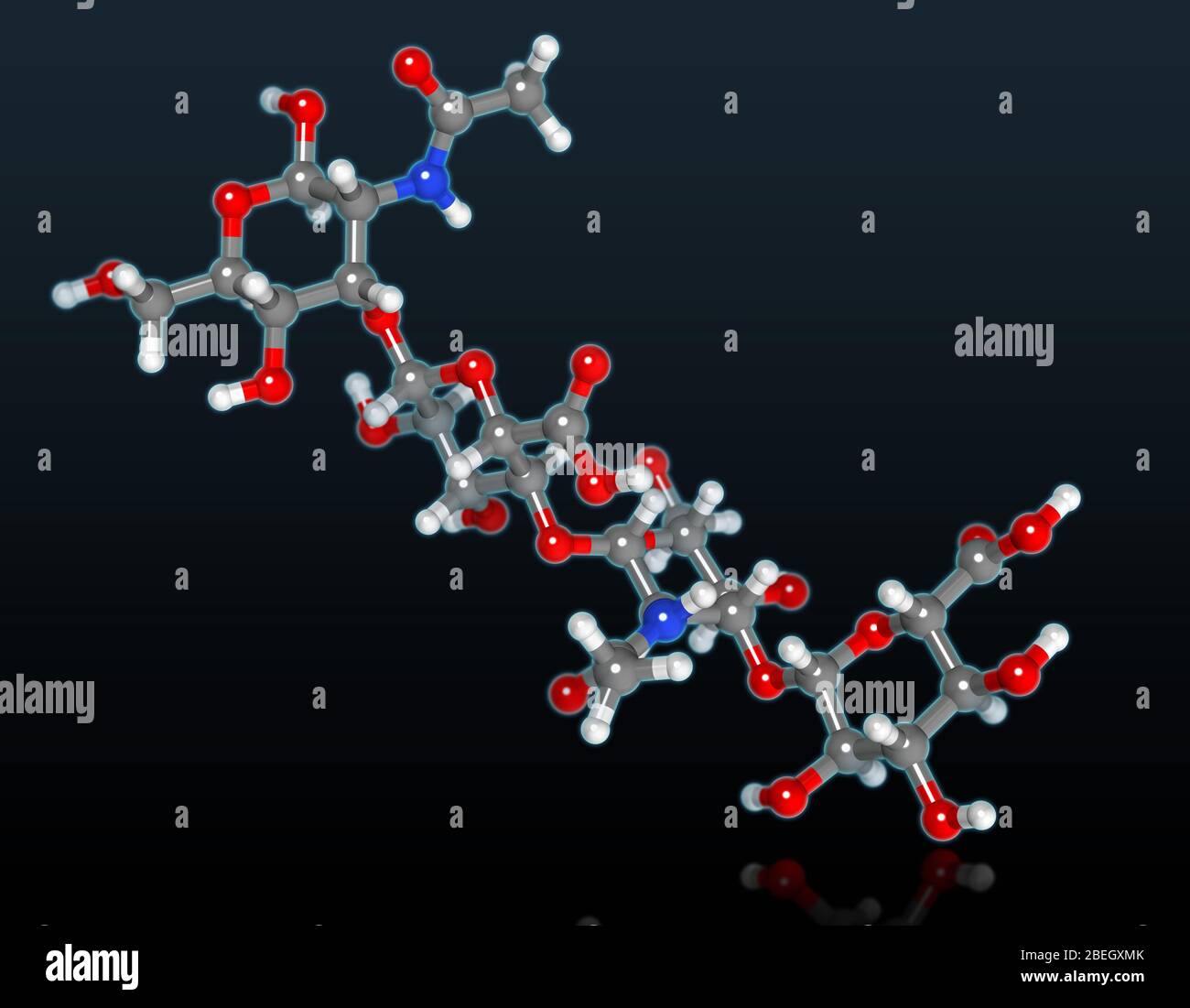 Hyaluronic Acid Molecular Model Stock Photo Alamy
